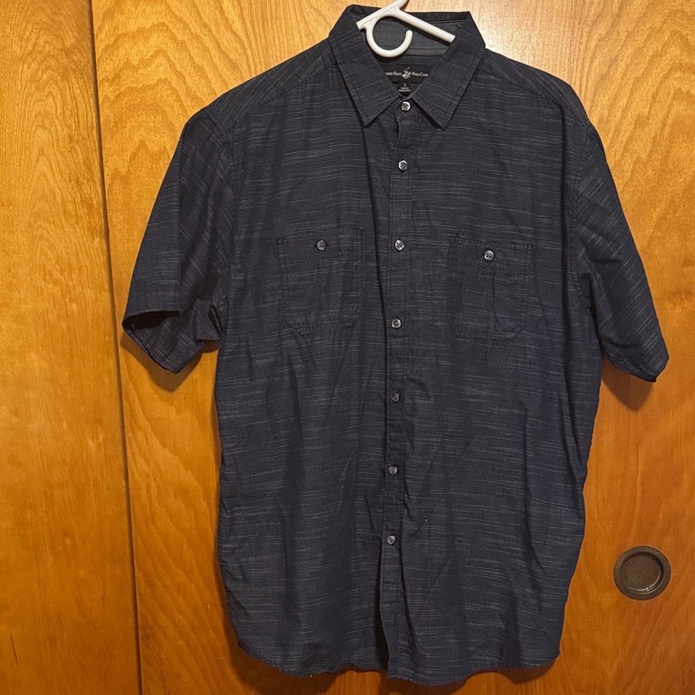 Beverly Hills Polo Club Dark Blue Casual Shirt